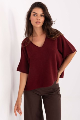 Sweter Damski Model IT-SW-2202.52 Bordo - Italy Moda