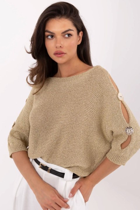 Sweter Damski Model MI-SW-1604.85 Gold - Italy Moda