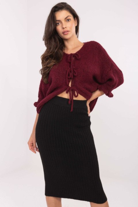 Sweter Damski Model MI-SW-2911.91 Bordo - Italy Moda