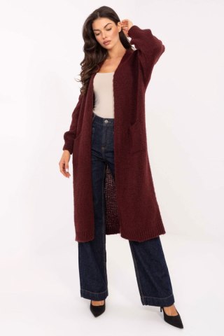 Sweter Kardigan Model MI-SW-WM6155.82 Bordo - Italy Moda