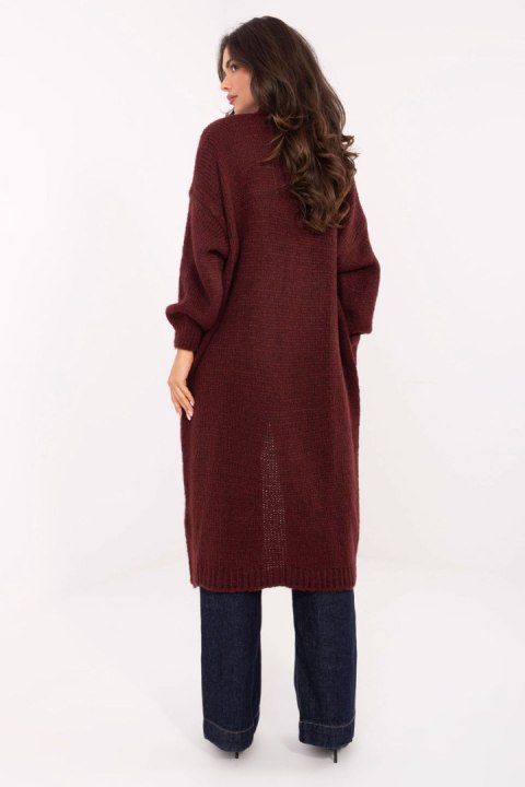 Sweter Kardigan Model MI-SW-WM6155.82 Bordo - Italy Moda