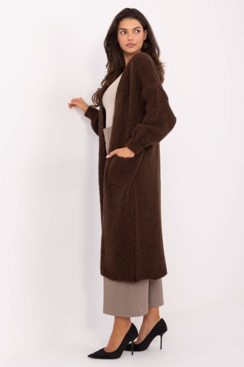 Sweter Kardigan Model MI-SW-WM6155.82 Dark Brown - Italy Moda
