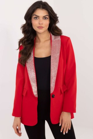 Czerwona marynarka damska