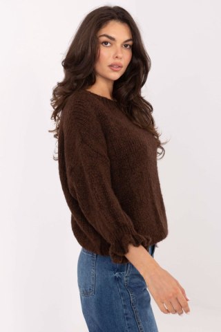 Sweter Damski Model MI-SW-2912.10X Dark Brown - Italy Moda