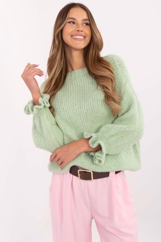 Sweter Damski Model MI-SW-2912.10X Pistacja - Italy Moda