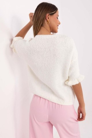 Sweter Damski Model MI-SW-2913.99 Ecru - Italy Moda