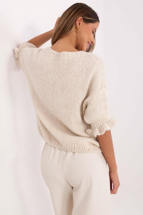 Sweter Damski Model MI-SW-2913.99 Light Beige - Italy Moda