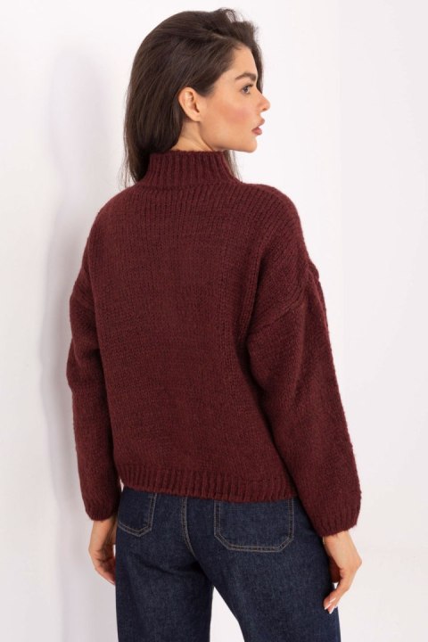 Sweter Damski Model MI-SW-WM218.02 Bordo - Italy Moda