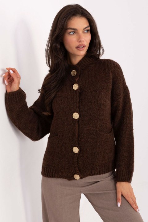Sweter Damski Model MI-SW-WM218.02 Dark Brown - Italy Moda