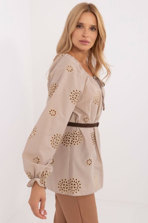 Bluzka Model LK-BZ-509747.80 Dark Beige - Lakerta