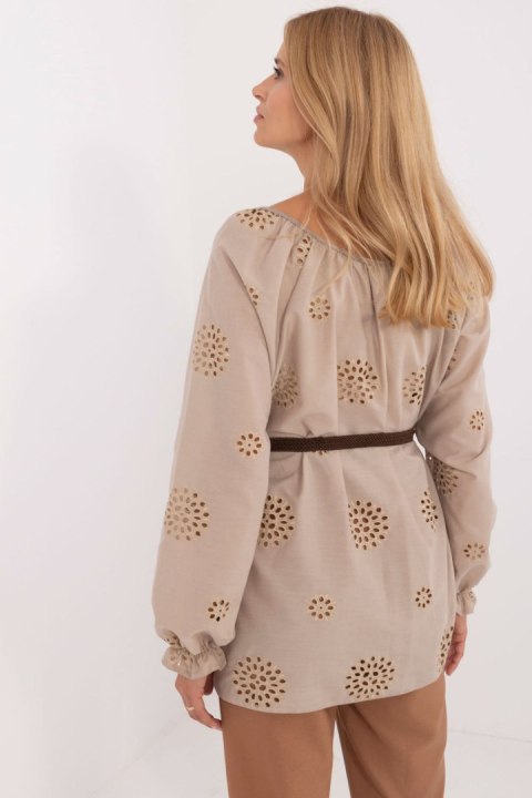 Bluzka Model LK-BZ-509747.80 Dark Beige - Lakerta