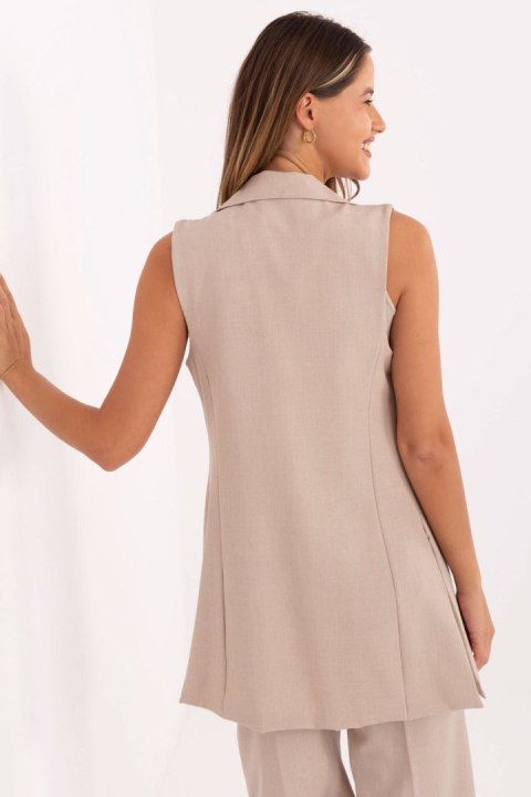 Beżowa kamizelka modowa