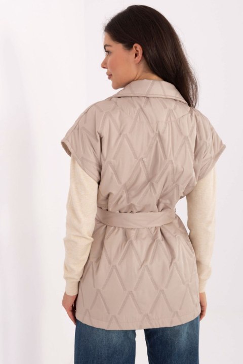 Kamizelka Model IT-KZ-FL9603.87 Beige - Rue Paris