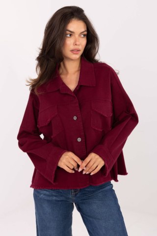 Koszula Damska Model IT-KS-FL5779.87 Bordo - Rue Paris