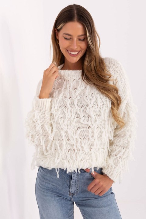 Sweter Damski Model MI-SW-2008.86 Ecru - Rue Paris