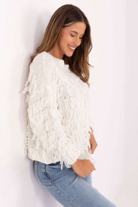 Sweter Damski Model MI-SW-2008.86 Ecru - Rue Paris