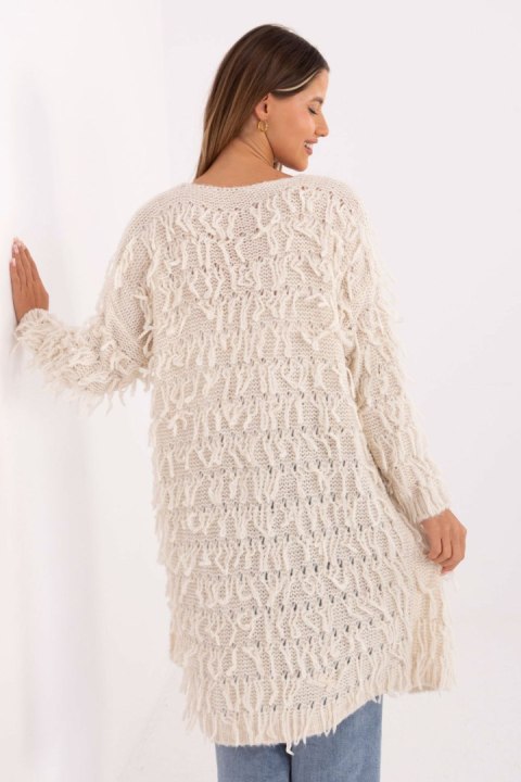 Sweter Kardigan Model MI-SW-0820.85 Light Beige - Rue Paris