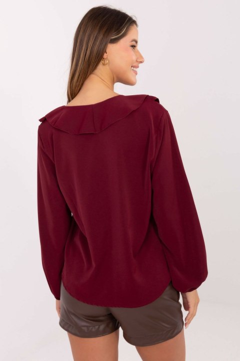 Bluzka Model MI-BZ-3261.23 Bordo - Rue Paris