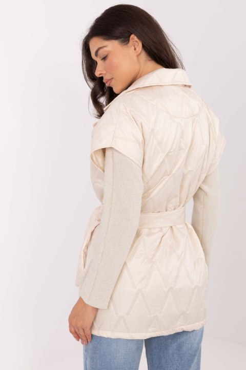 Kamizelka Model IT-KZ-FL9603.87 Light Beige - Rue Paris