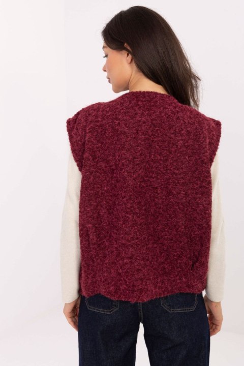 Kamizelka Model IT-KZ-FL9622.29P Bordo - Rue Paris