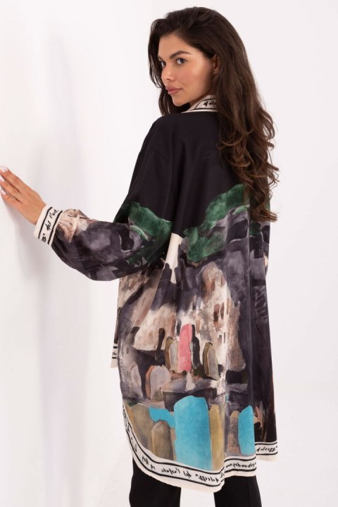 Koszula Damska Model IT-KS-18729.12 Black - Rue Paris