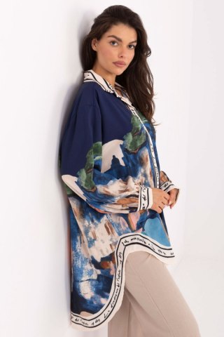 Koszula Damska Model IT-KS-18729.12 Navy - Rue Paris