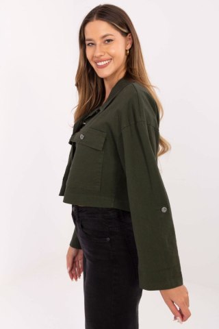 Kurtka Damska Model IT-KR-FL7029.72 Khaki - Rue Paris