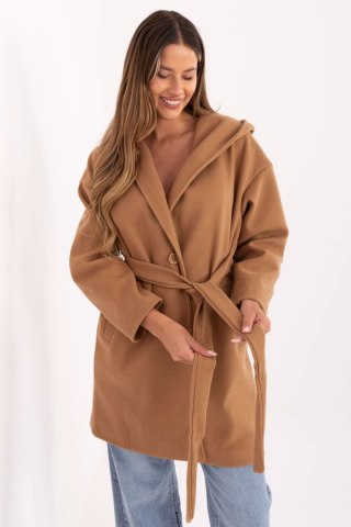 Płaszcz Damski Model IT-PL-A9587.00 Camel - Rue Paris