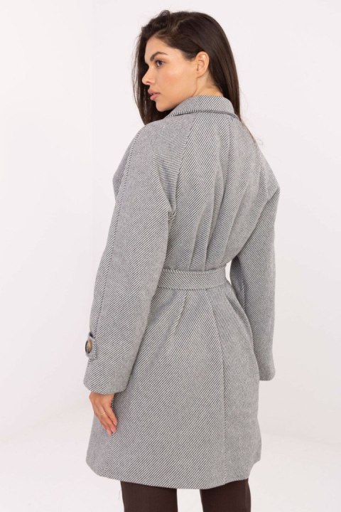 Płaszcz Damski Model IT-PL-A9589.58 White/Grey - Rue Paris
