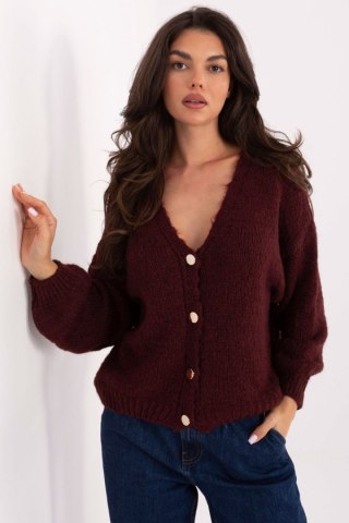 Sweter Damski Model MI-SW-0309.89 Bordo - Rue Paris