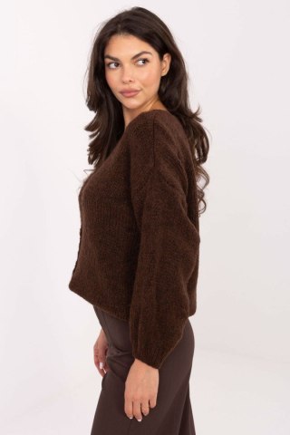 Sweter Damski Model MI-SW-0309.89 Dark Brown - Rue Paris