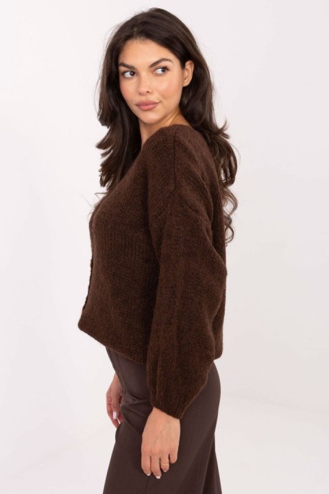 Sweter Damski Model MI-SW-0309.89 Dark Brown - Rue Paris