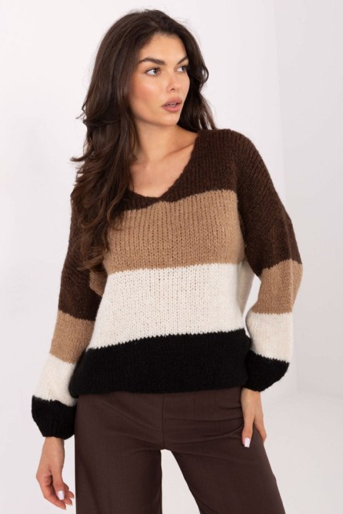 Sweter Damski Model MI-SW-0409.85 Brown - Rue Paris