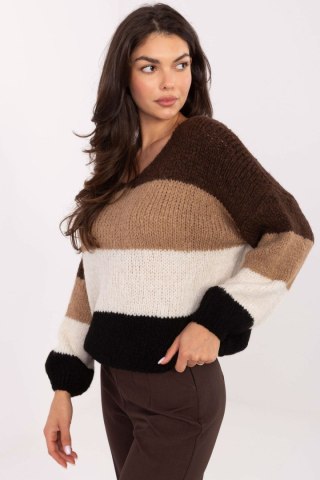 Sweter Damski Model MI-SW-0409.85 Brown - Rue Paris