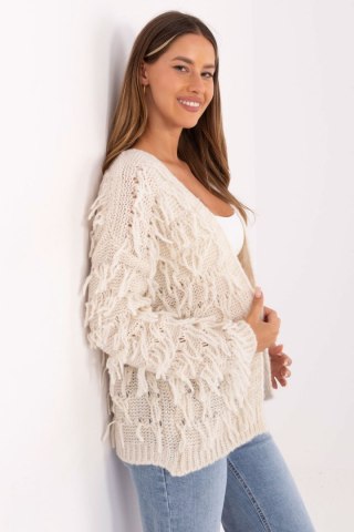 Sweter Kardigan Model MI-SW-1308.21 Ecru - Rue Paris