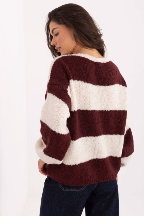 Sweter Damski Model MI-SW-0109.79 Bordo - Rue Paris