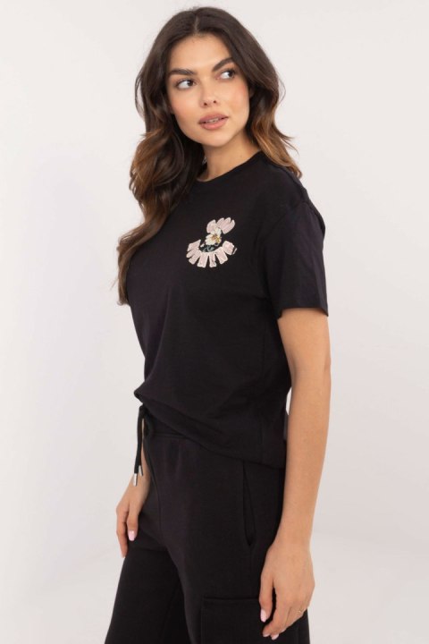 Tshirt Damski Model D12022AC02645F Black - Sublevel