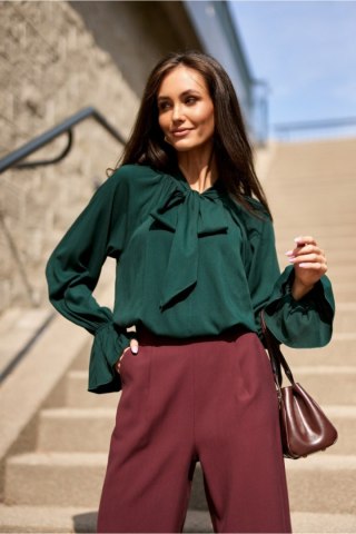 Bluzka Model Isabel BUT BLU0217 Bottle Green - Roco Fashion