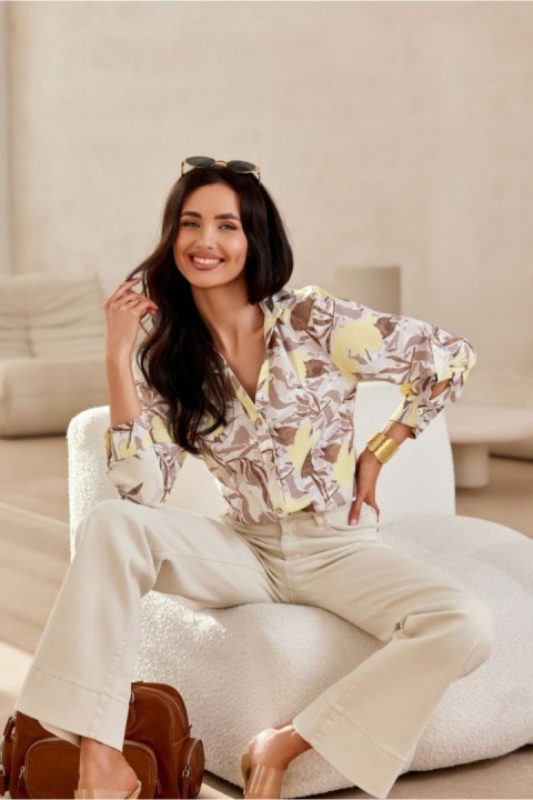 Koszula Damska Model Anvien BLU0136-03F Multicolor - Roco Fashion