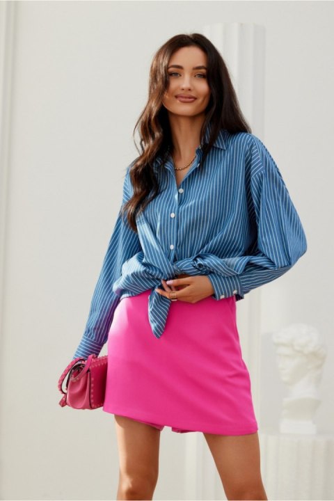 Koszula Damska Model Olly BLU0198- A28 Blue - Roco Fashion