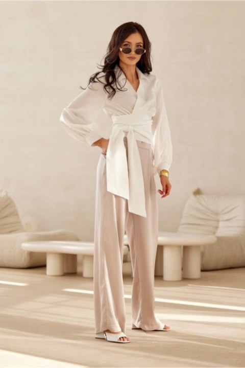 Bluzka Model Bella EKR BLU0205 Ecru - Roco Fashion