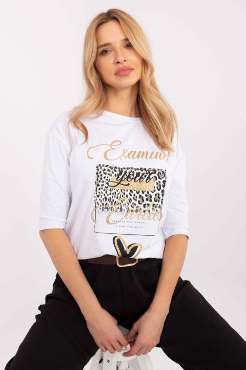 Bluzka Model CLM-BZ-0014.42 White - Factory Price