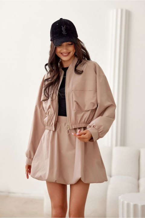 Kurtka Damska Model Paula BEZ KUR0030 Beige - Roco Fashion