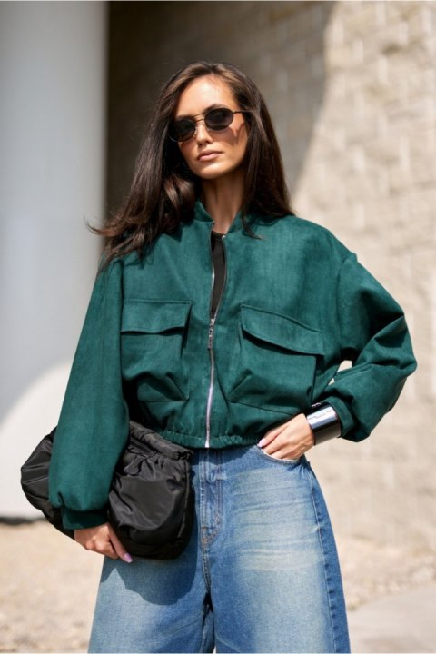 Kurtka Damska Model Vivara BUT KUR0032 Bottle Green - Roco Fashion