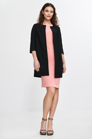 Dłuższa marynarka z przeszyciami