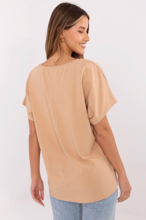 T-shirt Damski Model CLM-TS-0023.94 Camel - Factory Price