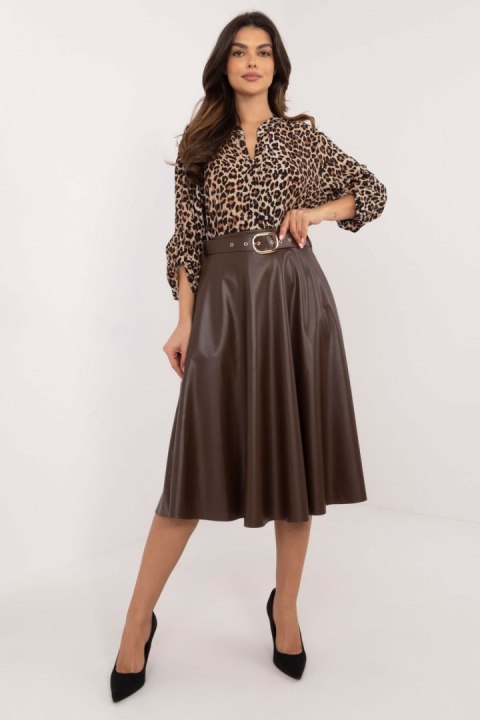 Spódnica Model DHJ-SD-A1997.76 Dark Brown - Italy Moda