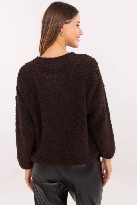 Sweter Damski Model MI-SW-3WB219.21 Dark Brown - Rue Paris