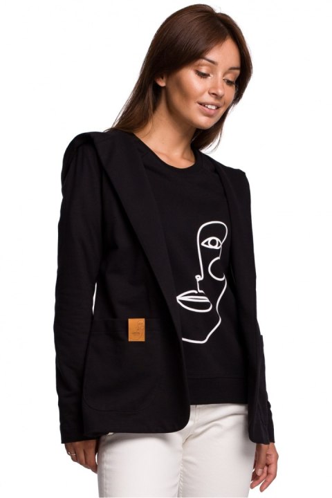 Elegancki czarny żakiet damski