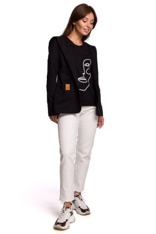 Elegancki czarny żakiet damski